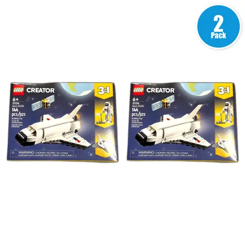 LEGO Creator 3 in 1 Space Shuttle Astronaut Figure Building Set Pack of 2 New
