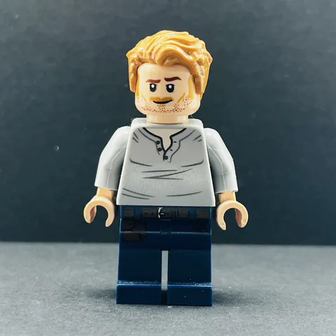 Lego Minifigure Owen Grady - Open Neck Shirt jw048 Jurassic World