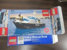Lego 4010 Police Rescue Boat empty box ONLY