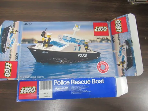 Lego 4010 Police Rescue Boat empty box ONLY