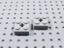 LEGO Lot of 2 Light Bluish Gray 2x2x2/3 Design Plate Part 30925 BR