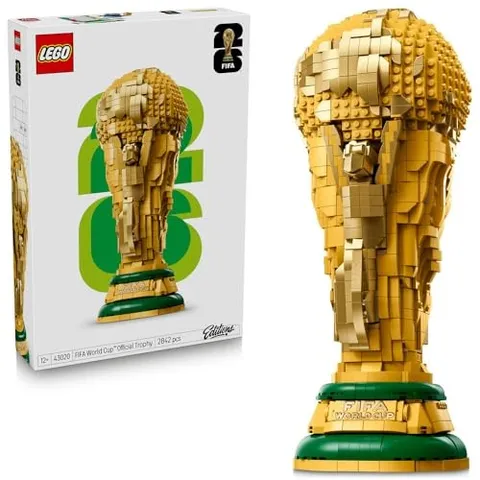 LEGO FIFA World Cup Trophy 43020 Life-Size 2026 Replica 2842pc Bracket NEW