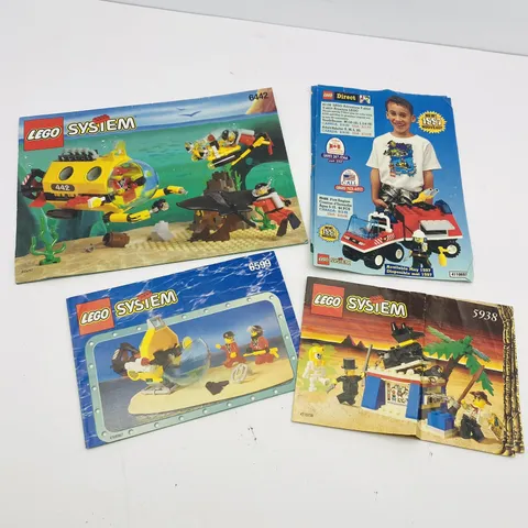 Vintage Lego Instruction Book Lot Of 3 (6442 5938 6599)