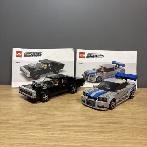 LEGO Speed Champions Fast & Furious #76912 & #76917 Lot (Set of 2) Nissan Dodge