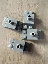 LEGO 30592 Dark Bluish Gray Brick Modified 2x4 Top Pin Side Cutouts 4 Pieces
