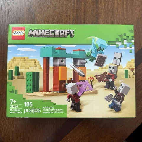 LEGO Minecraft Desert 21267 The Illager Desert Patrol 105 pcs Ages 7+ Box