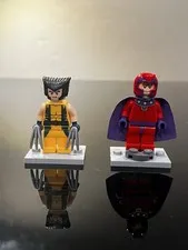 Authentic LEGO Super Heroes X-Men Wolverine & Magneto Minifigures from set 6866 