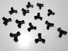 Lot of 14 LEGO Propeller with 3 Blades 6041 3 Diameter Boat Plane Parts BLACK