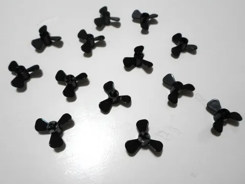 Lot of 14 LEGO Propeller with 3 Blades 6041 3 Diameter Boat Plane Parts BLACK