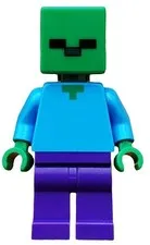 LEGO® Minifigure Minecraft min010 Zombie Dark Purple Legs