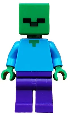 LEGO® Minifigure Minecraft min010 Zombie Dark Purple Legs