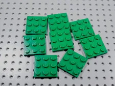 LEGO Lot of 8 Green 3x3 Plates BM
