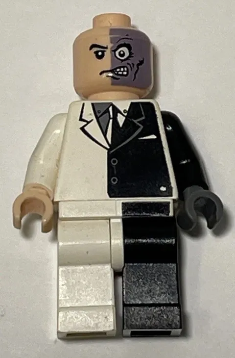 LEGO Batman Original Two Face Minifigure - bat004 From 7781 - NO HAIR OR WEAPON