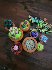 LEGO premade plant pots and assorted replacement parts for LEGO Botanicals