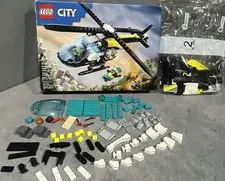 Lego City Blocks Build Set 60405 Helicopter Police Hospital Emergency Rescue