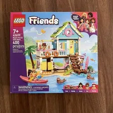 LEGO Friends Beach House with Seals Building Toy for Girls & Boys Multicolor 