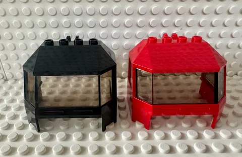 LEGO Windscreen 4x6x4 Cab with Hinge Trans-Brown Glass (45406 / 46103) 45406c01
