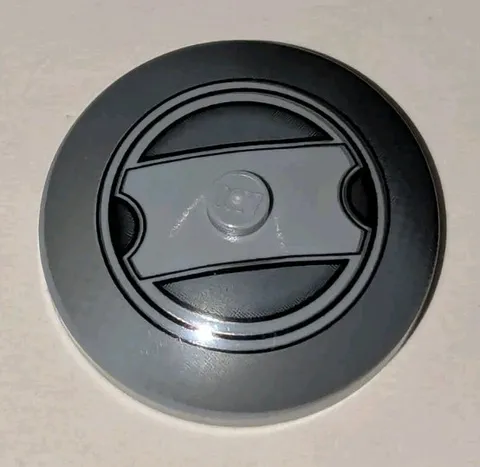 LEGO Round Dish 4 x 4 Inverted with AT-TE Pattern Light Bluish Gray 3960pb005