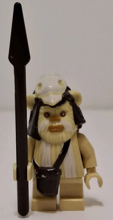 Lego Star Wars Ewok Logray Minifigure sw0338 With Spear Weapon