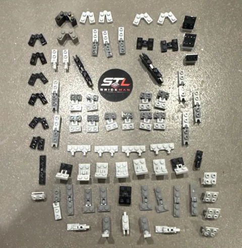100+pcs of LEGO Hinge, Click, Snap, Ball, Socket Bricks. Ships FREE!!