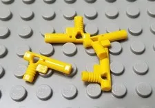 LEGO City Lot of 4 Yellow Minifigure Nozzles Gun Weapons