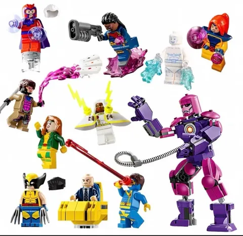 LEGO Marvel X-Mansion ALL MINIFIGURES ✨Never Assembled✨ + Sentinel accessories