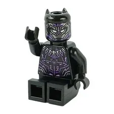 LEGO® Black Panther Minifigure™ Dark Purple and Lavender Highlights sh0728