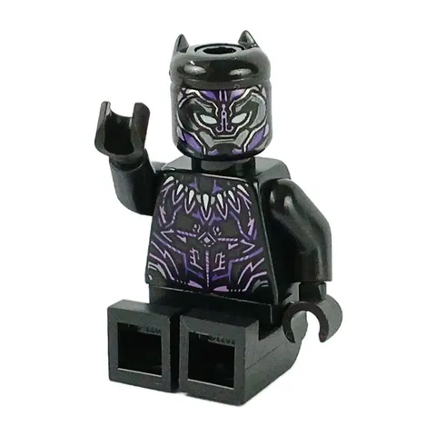LEGO® Black Panther Minifigure™ Dark Purple and Lavender Highlights sh0728
