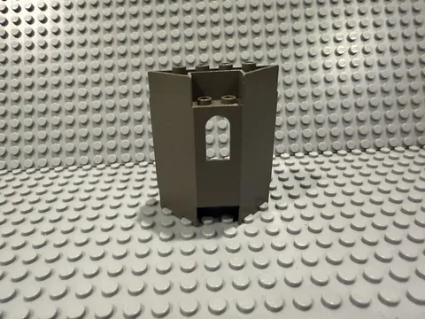 Rare LEGO Old Dark Grey Castle Wall Panel Door Window