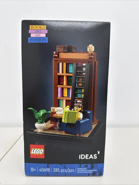 (READ) LEGO Ideas: Books Are My Passion Library 40698 New Sealed