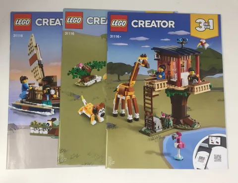 Lego 31116 Safari Wildlife Tree House Instruction Manual Book Only - No Bricks