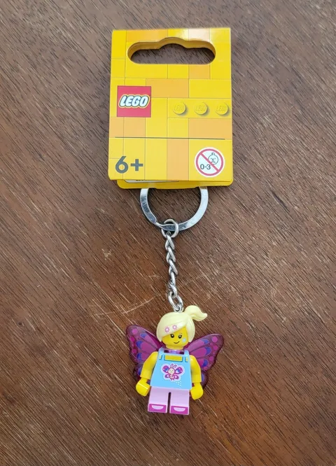 LEGO Minifigure Keychain - Lady Butterfly Girl 853795 *NEW*