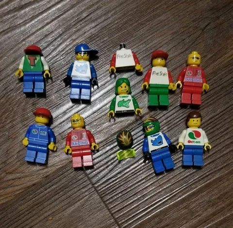 LEGO - Assorted Vintage Lego Minifigures  Lot (Timmy, Racers,  Octan, Etc.)