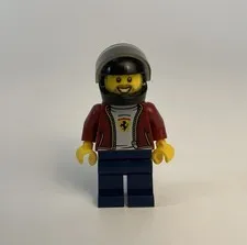 LEGO SPEED CHAMPIONS: Ferrari F8 Tributo Driver Minifigure sc082 RETIRED