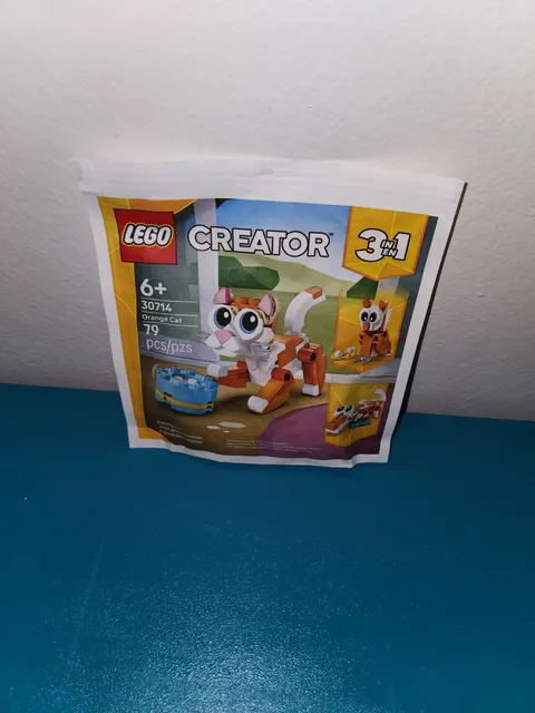 LEGO Creator 30714 Orange Cat 3 in 1 79 Pieces New Sealed Building Set Ages 6+