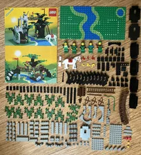 100% Complete Vintage Lego 6071 Castle Forestmen’s Crossing w/Instructions