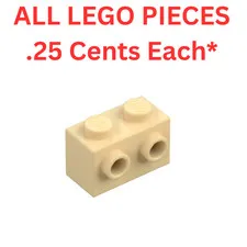 LEGO Brick 1x2 Studs One Side Tan 11211 - Genuine LEGO Parts Pieces Bulk