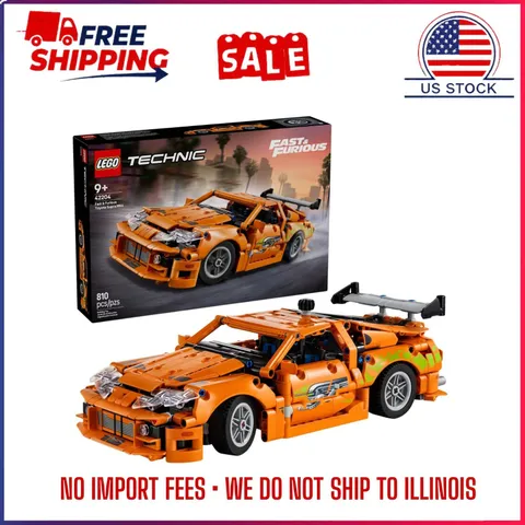 HOT LEGO Technic Fast & Furious Toyota Supra MK4 Building Kit 42204 9+ Kids Gift