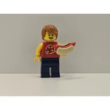 LEGO Hidden Side Ronny Minifigure hs028 Hotdog Figure New Genuine