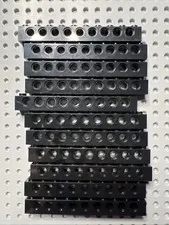 LEGO 2730 Black Technic, Brick 1 x 10 with Nine Holes - 11 Pieces