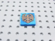 LEGO Harry Potter Dark Azure 2x2 Smooth Printed Tile Plate Minifig Ravenclaw BQ