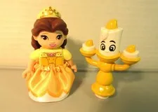Lego Duplo Disney Beauty and Beast  Princess Figures Lot of 2  figures + skirt