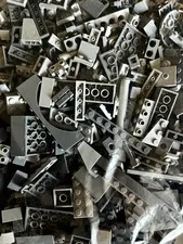 LEGO Bulk Lot Gray Bricks Plates Pieces Parts sold per pound