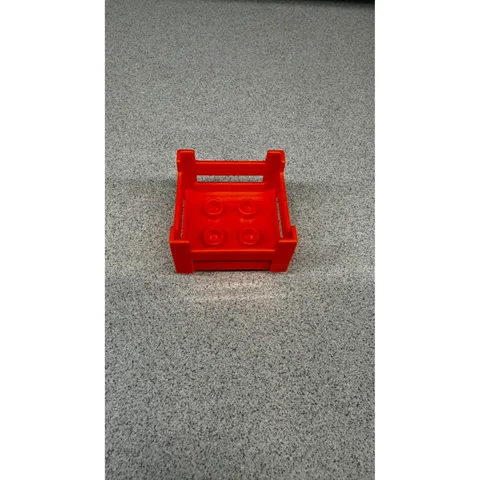 Lego Duplo Orange Storage Container Crates Building Grocery Storage