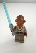 LEGO Star Wars Kit Fisto Minifigure sw0163 Jedi w/ Blue Lightsaber