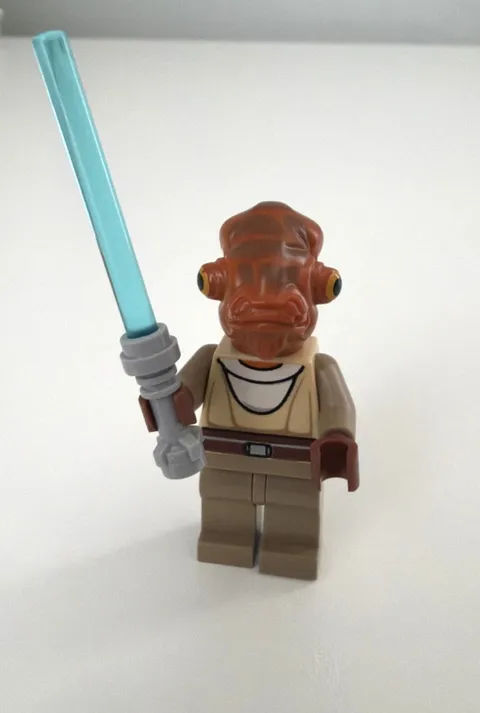 LEGO Star Wars Kit Fisto Minifigure sw0163 Jedi w/ Blue Lightsaber
