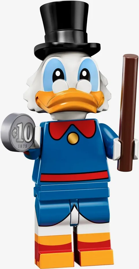 SCROOGE McDUCK Minifigure #6 Disney Series 2 Lego 71024 2019 Genuine DUCKTALES