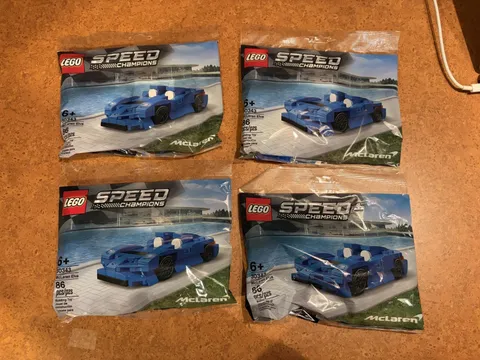 LEGO 30343 McLaren Elva Polybag LOT OF 4 NEW SEALED Speed Champions Retired