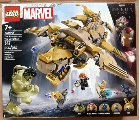 New LEGO Marvel The Avengers vs. The Leviathan (76290) Hulk, Loki, Black Widow