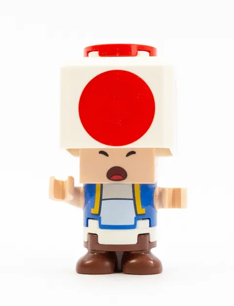 Lego Toad Scared Figure Super Mario Bros 71401 Haunt & Seek Mansion